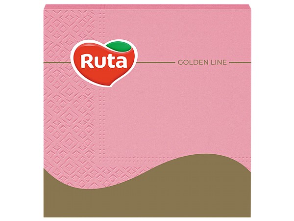 Серветка тришарова рожева 33х33см 20шт Ruta n0611_1