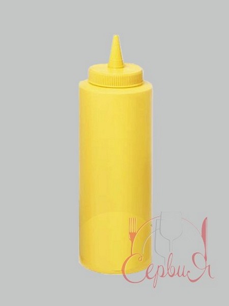 Пляшка для соусів жовта 360мл 513602_2