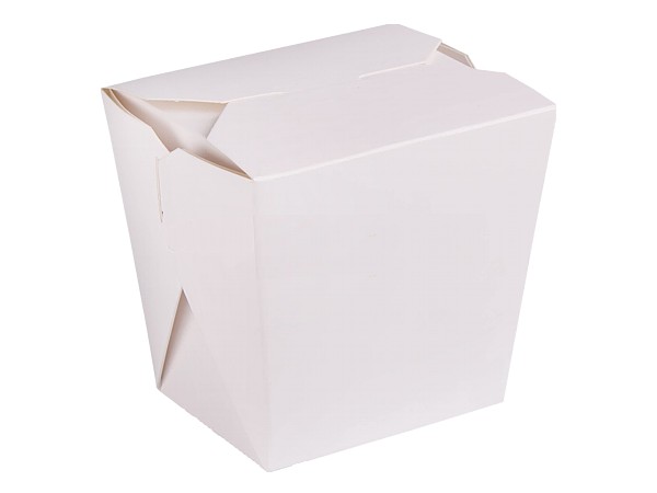 Коробка паперова для лапши біла (паста бокс) склад. 500мл 100шт СХ_1