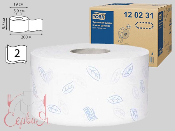 Туалетний папір двошаровий білий 170м Tork Advanced T2 120231_2