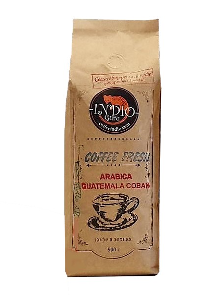 Кава в зернах 500г Гватемала Кобан_1
