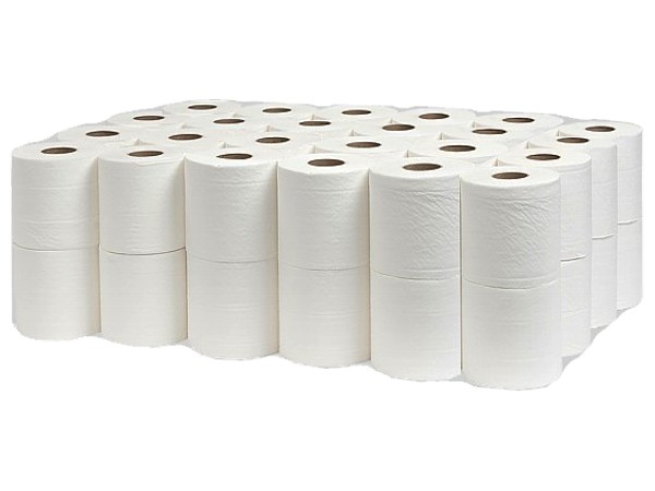 Туалетний папір 3-шаровий білий на гільзі 18,75м Papero КПК ТР032 48шт_1