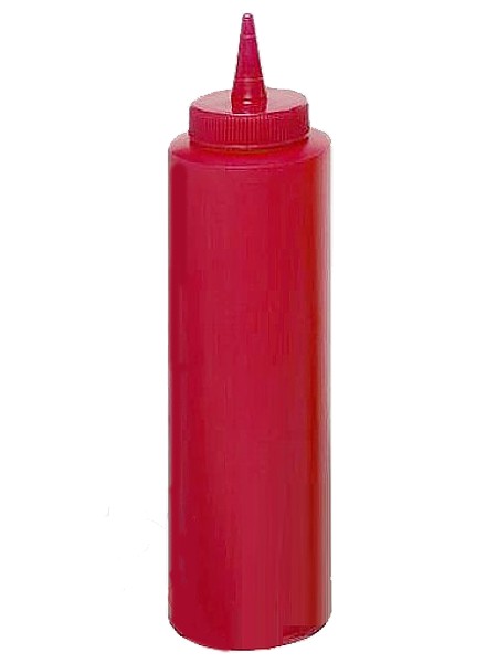 Пляшка пластик з носіком червона 720мл 517201_1