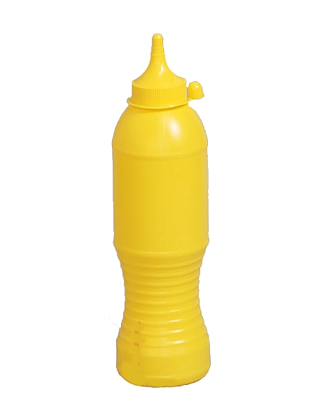 Пляшка пластик. з носиком і ковпачком 500мл жовта Ук Н_1