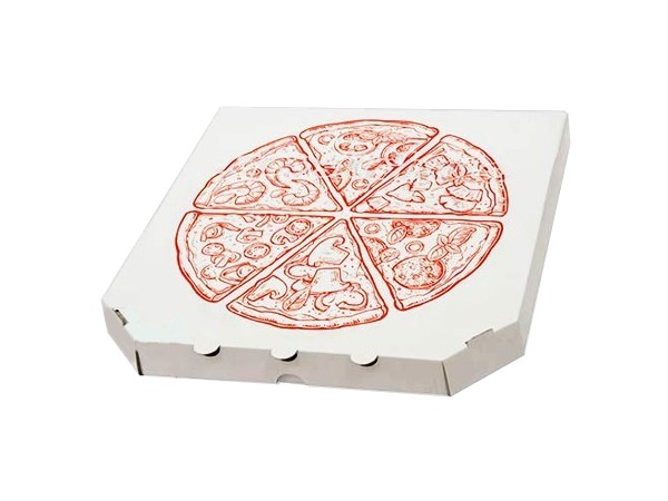 Коробка для піци біла ПРИНТ 30х30х3см_1