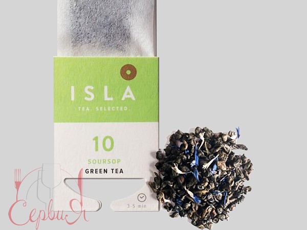 Чай зеленый с саусепом Soursop для чайника №10 10шт_2