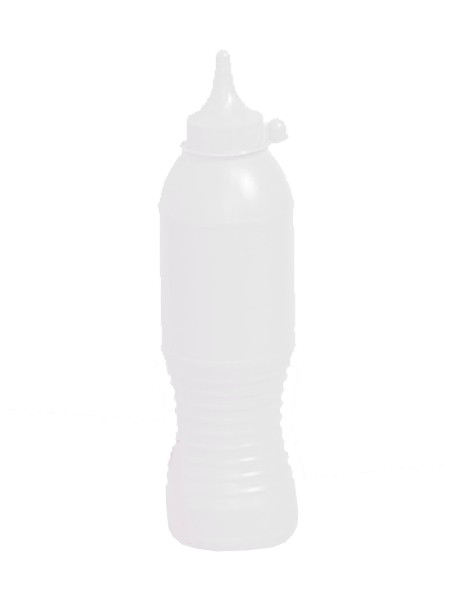 Пляшка пластик. з носиком і ковпачком 500мл біла Ук Н_1