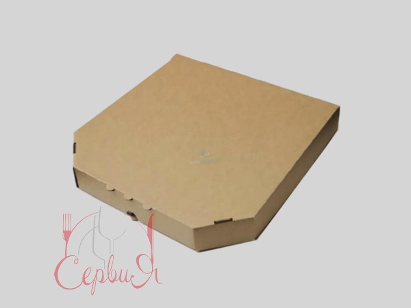 Коробка для піци крафт 25х25х3,9см АП_2