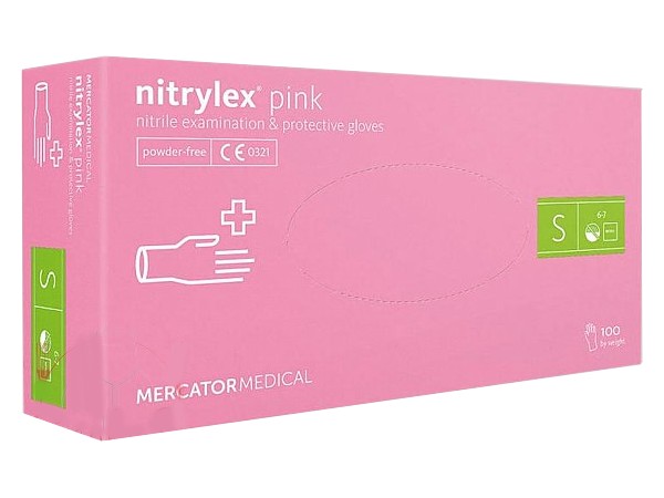 Рукавички нітрілові S рожеві 100шт NITRYLEX PINK PRO 17202500_1