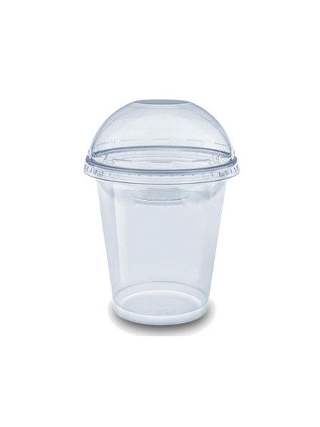 Склянка 300мл з купольною кришкою 50шт 14984 РР ІП_1