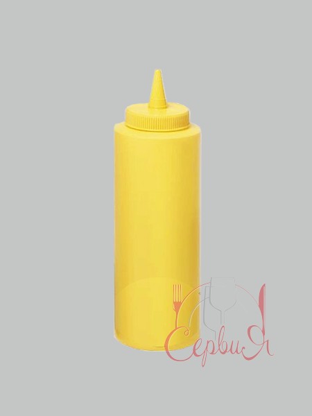 Пляшка пластикова з носиком жовта 240мл 502402_2