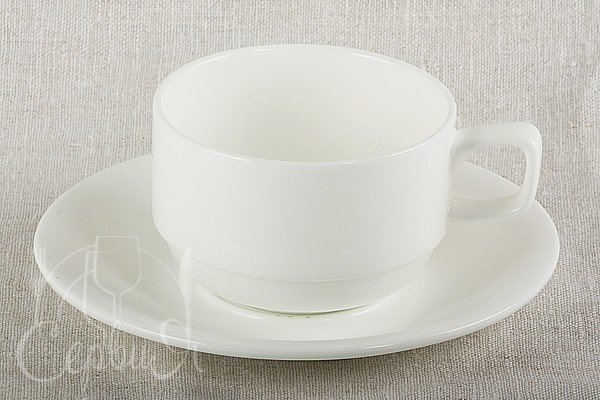 Чашка чайна з блюдцем 220мл 993008 Wilmax_2