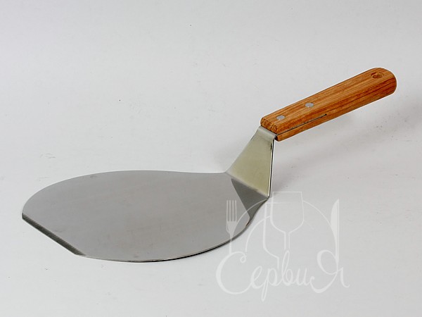 Лопатка для піци метал.з дерев.ручкою д.16см  арт.17114_3