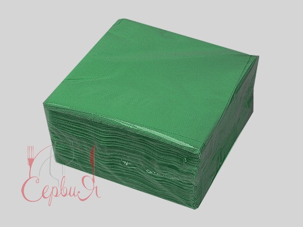 Серветка двошарова зелена  33х33см 100шт NL533 КПК_2