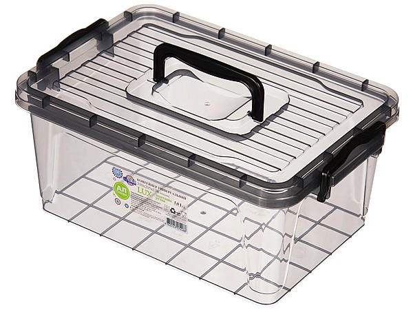 Бокс для продуктів Lux №6 5л з ручкою на кришці_1