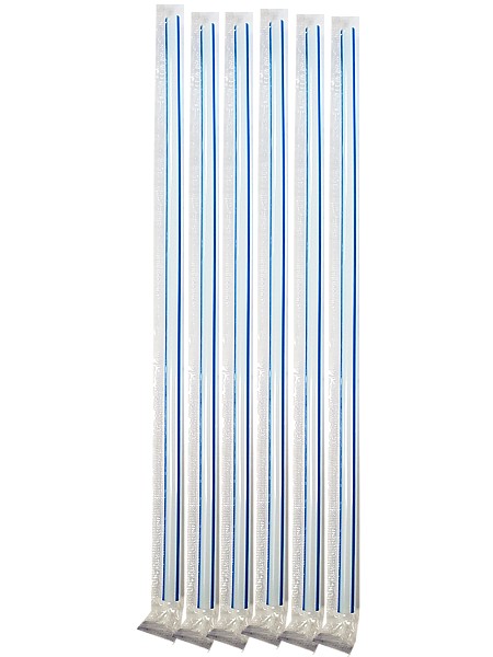 Соломка фреш 21смх6,8мм без згину смугаста в інд.упаковці 50шт СП_1