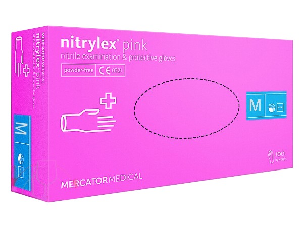 Рукавички нітрілові М рожеві 100шт NITRYLEX PINK PRO 17202600_1