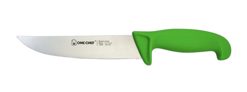 Ніж м 'ясника 165мм зелений 106414 One Chef_1