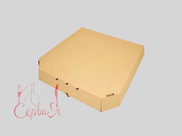 Коробка для піци бура 25х25х3,9см АП_2