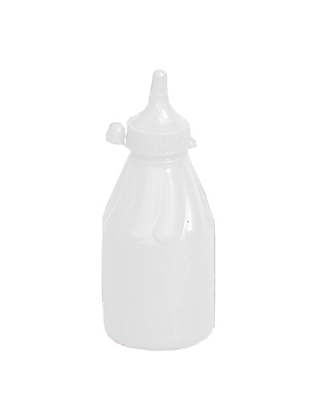 Пляшка пластик. з носиком і ковпачком 250мл біла Ук Н_1