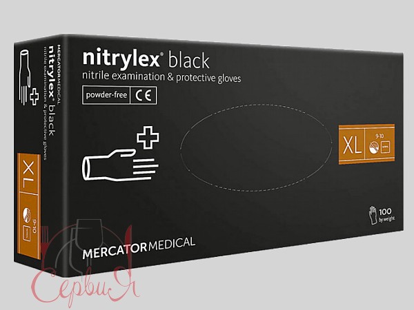 Рукавички нітрілові XL чорні 100шт NITRYLEX BLACK PRO 17204500_2
