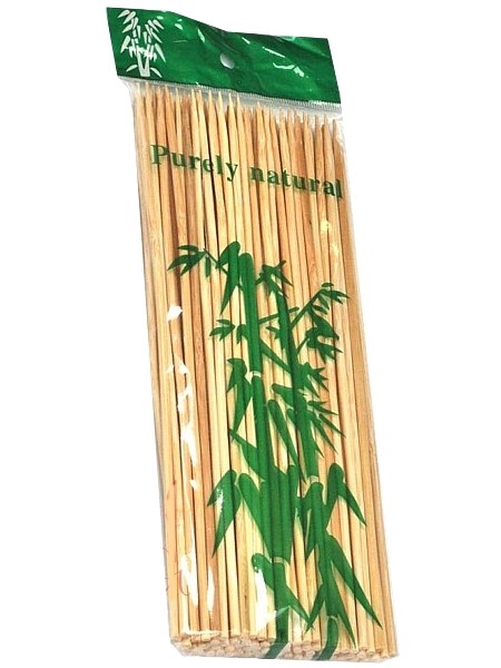 Бамбукові палички для шашлику 25см (3мм) 100шт KN ПП_1