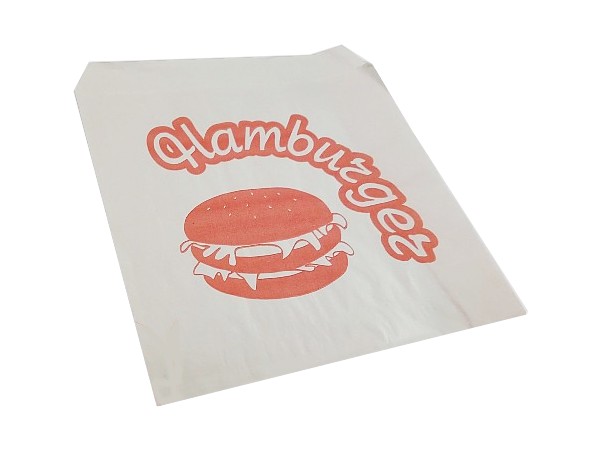Куток паперовий 135х140мм з малюнком гамбургер СТ_1
