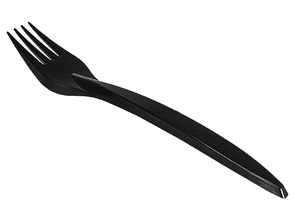 Виделка столова чорна ПРЕМІУМ 18см 50шт 066110Р_1