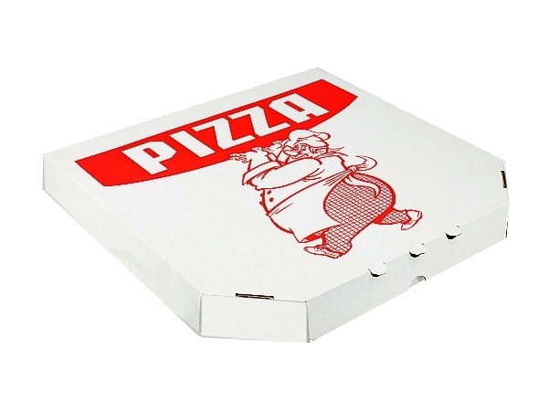 Коробка для піци біла ПРИНТ 30х30х4см ПП 10930_1