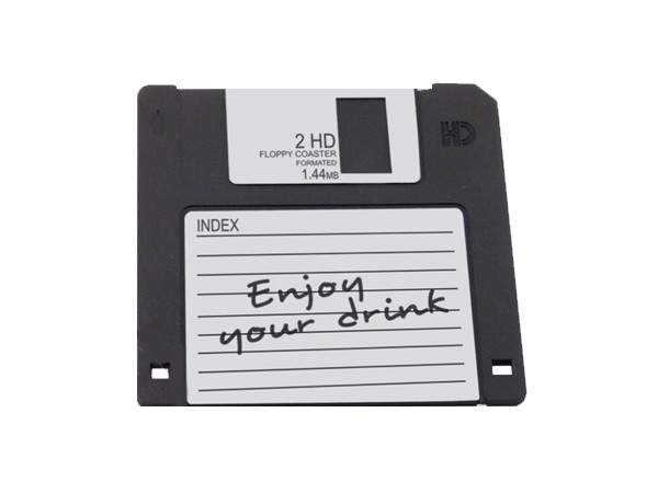 Серветка ажурна 10х10см Floppy Disk D004_1
