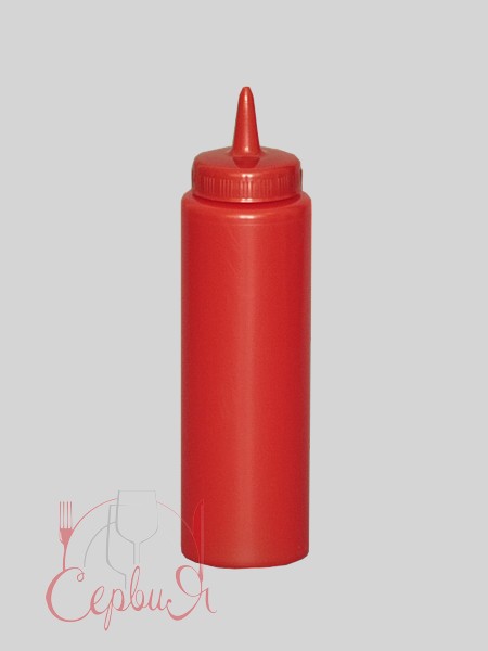 Пляшка пластикова з носиком червона 720мл 967 МАК_2