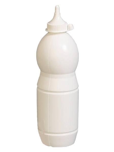 Пляшка пластик. з носиком і ковпачком 750мл біла Ук Н_1