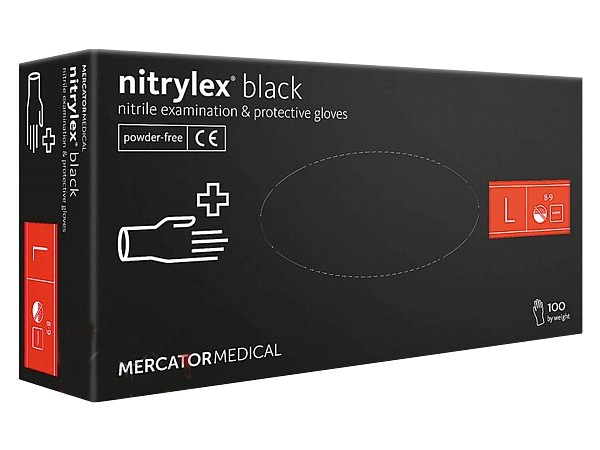 Рукавички нітрілові L чорні 100шт NITRYLEX BLACK PRO 17204400_1