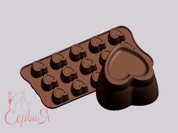 Форма силиконовая для конфет "Сердце" 18785_2