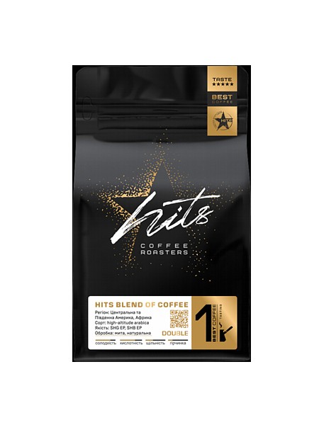Кава в зернах Hits Double 250г_1