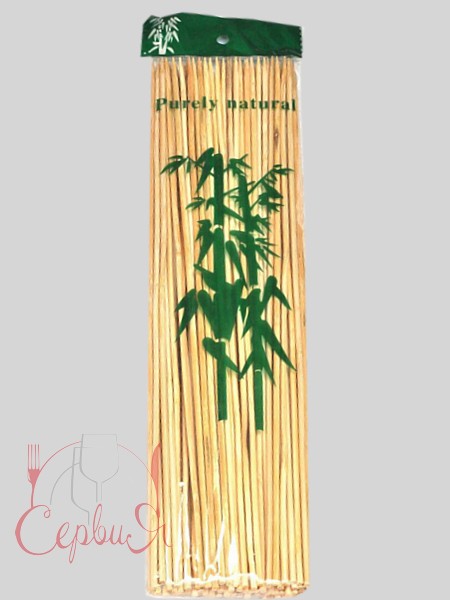 Бамбукові палички для шашлику 30см (3мм) 100шт_2