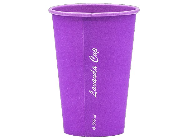 Стакан 500мл паперовий лаванда Lavanda Cup под крышку ST-90 50шт_1