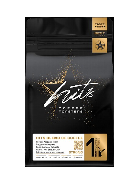 Кава в зернах Hits Strong 500г_1