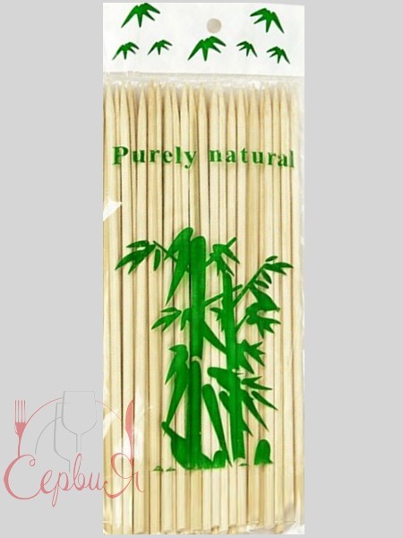 Бамбукові палички для шашлику 20см (3мм) 100шт KN ПП_2