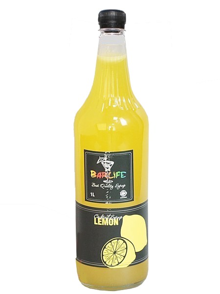 Лимон сироп 1л (ПЛАСТ.БУТ.) Barlife_1