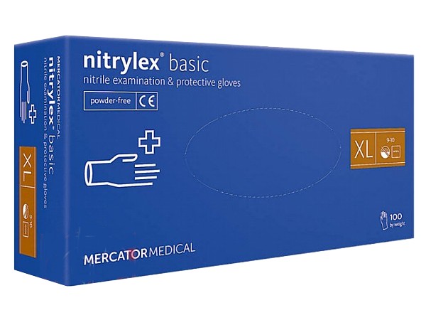 Рукавички нітрілові XL сині 100шт NITRYLEX BASIC PRO 17204000_1