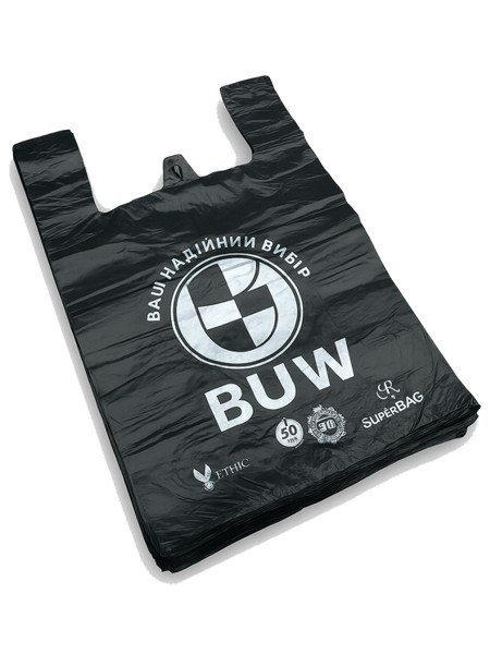 Пакет майка 36х58см 100шт BUW_1