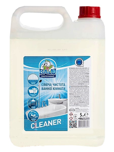 Засіб для чистки ванних кімнат 5л BALU CLEANER РЕ каністра_1
