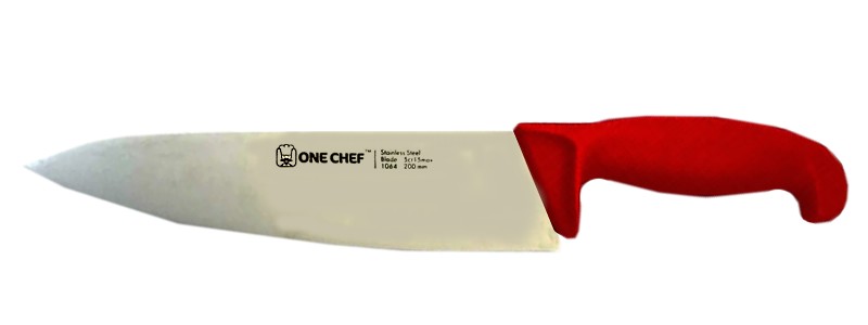 Ніж кухарський 200мм червоний 106401 One Chef_1