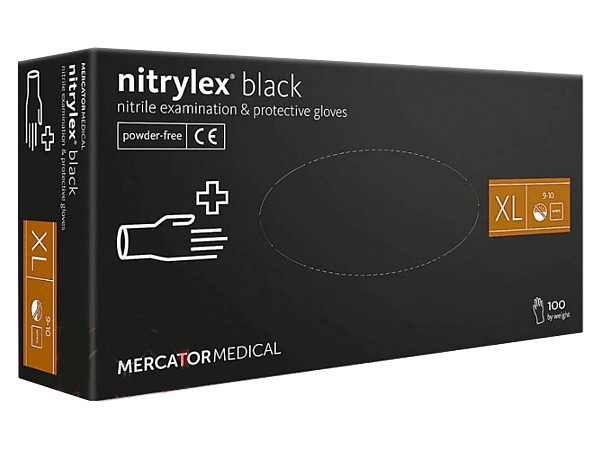 Рукавички нітрілові XL чорні 100шт NITRYLEX BLACK PRO 17204500_1