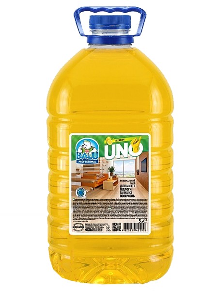 Засіб миючий універсальний Лимон 5л BALU UNO РЕТ пляшка_1
