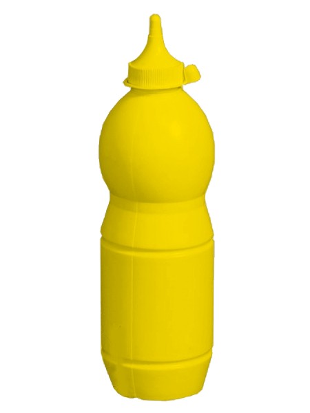 Пляшка пластик. з носиком і ковпачком 750мл жовта Ук Н_1
