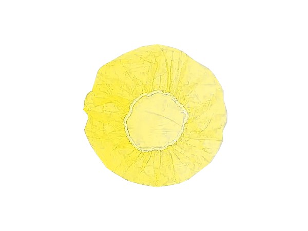 Шапочка-берет флізелін одноразова жовта ЗПТ_1