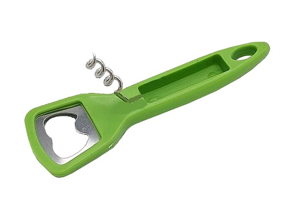Ключ із штопором із пластиковою ручкою 14см 20301_1