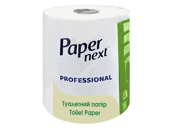 Туалетний папір двошаровий біла целюлоза 75м 2шт Jumbo Paper Next Professional_1